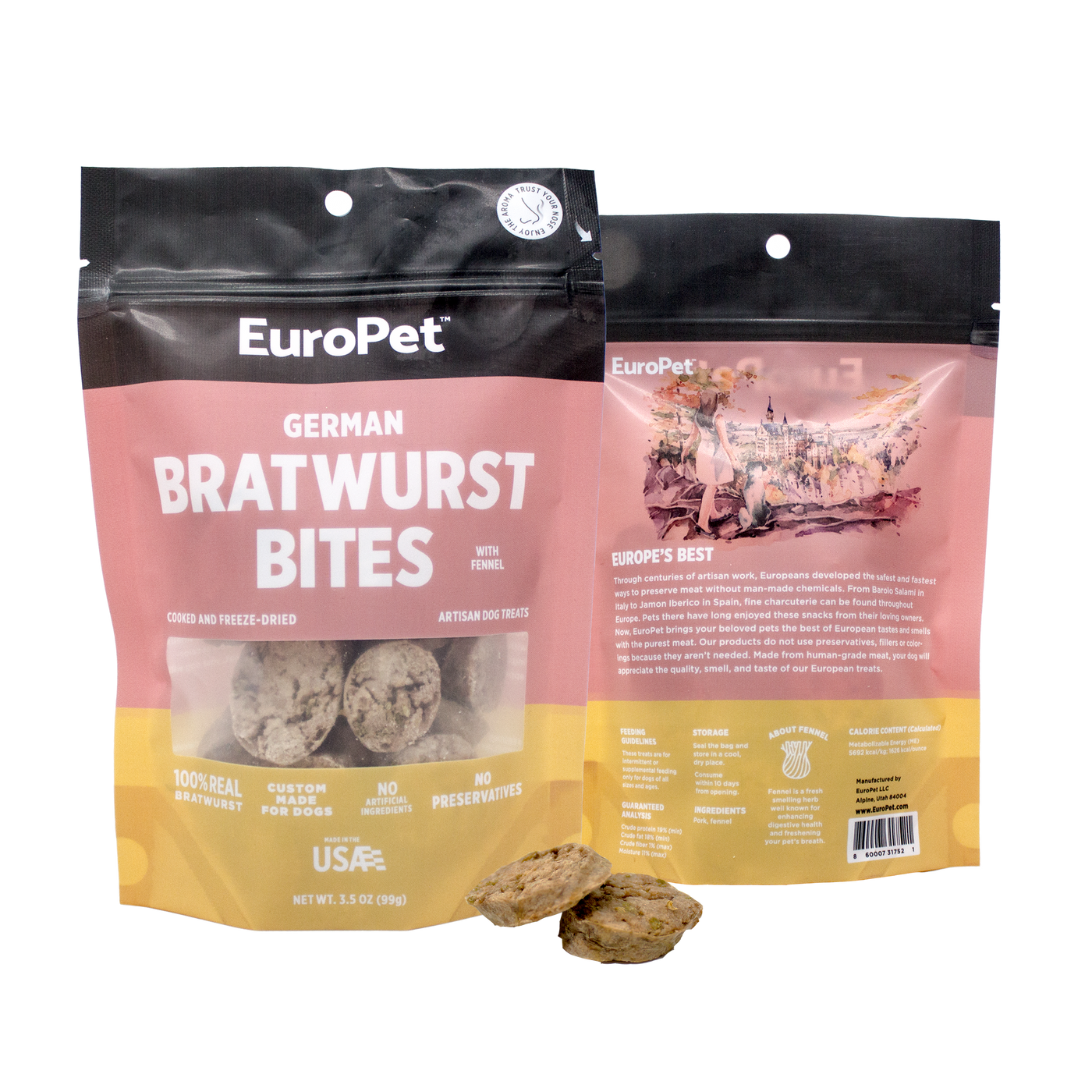 German Bratwurst Bites CASE (Box of 6)